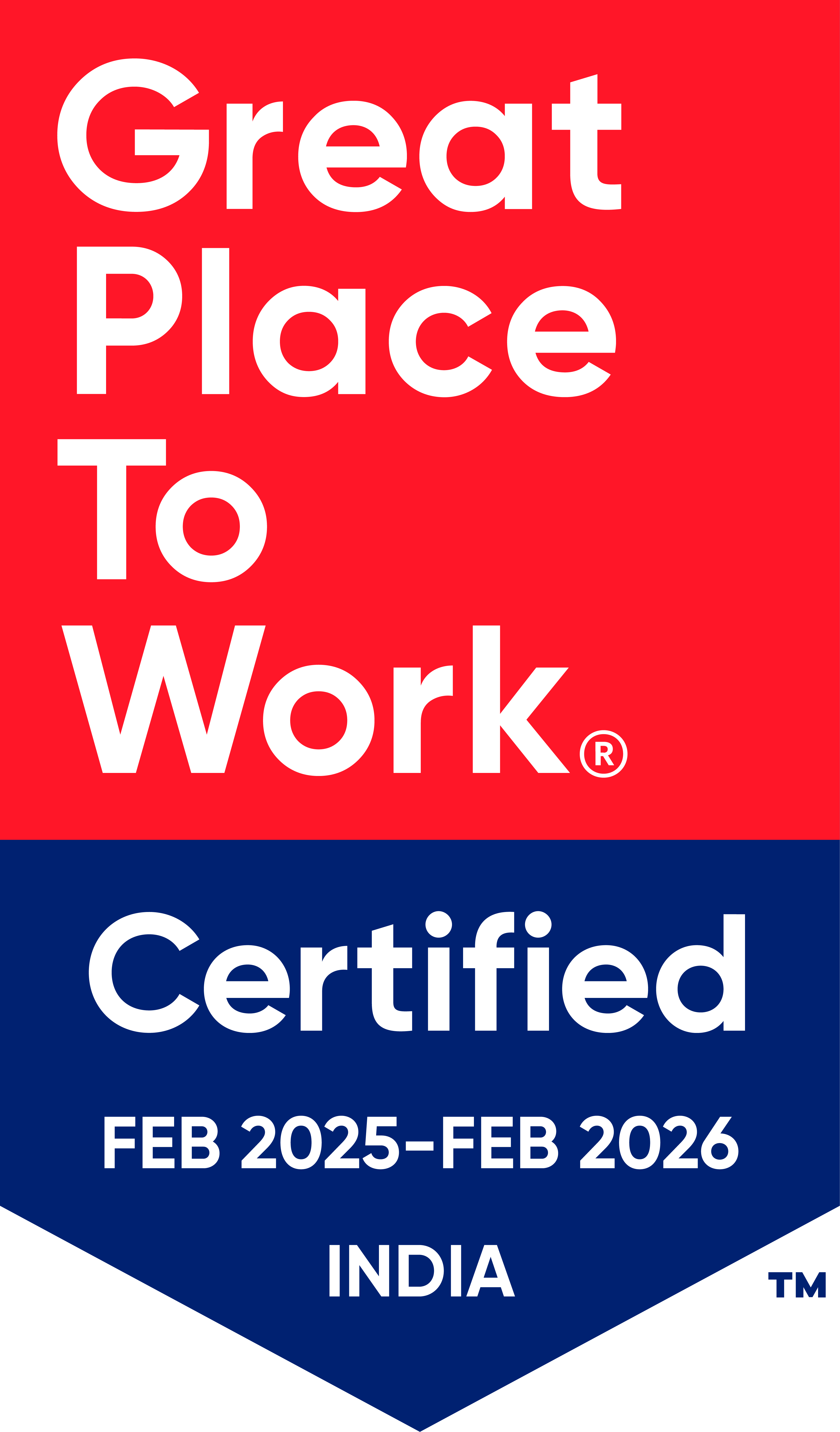 Great Place to Work - Certification Badge FEB 2025-2026